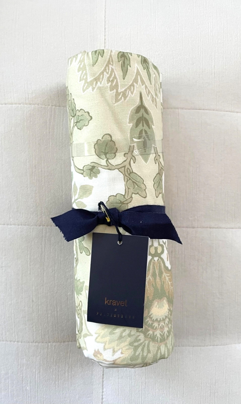 Pottery Barn KRAVET ARBORETUM COTTON Table Throw 50" x 50" NWT gallery