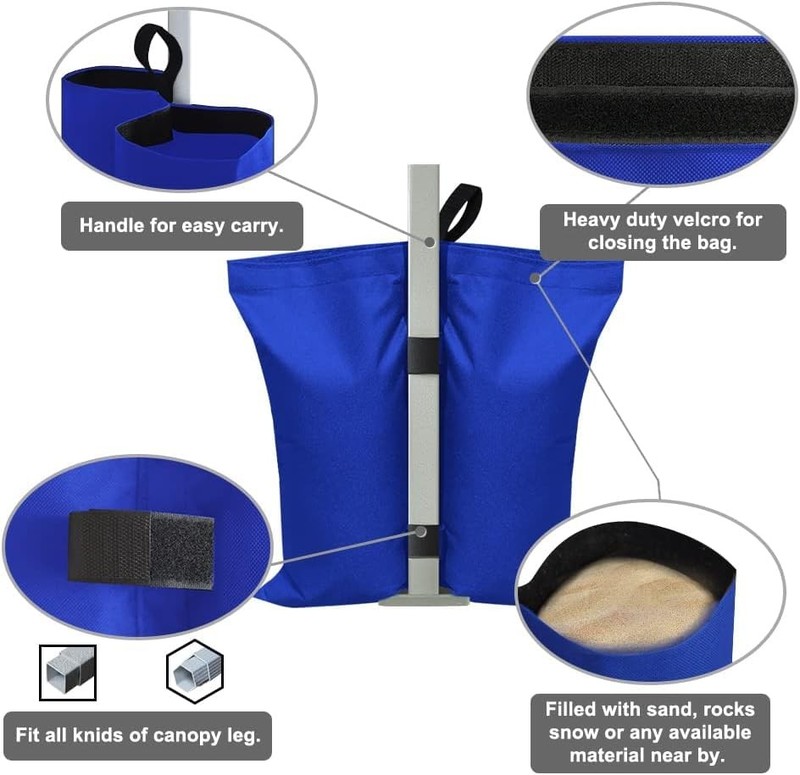 Canopy Weights 4 Pack Universal Sandbag Anchor Heavy Duty For Instant Shelter Le gallery