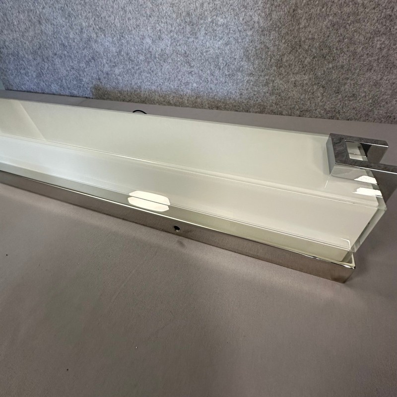 Home Decorators Collection Vanity Light 24in White/Chrome Modern LED Sconce gallery