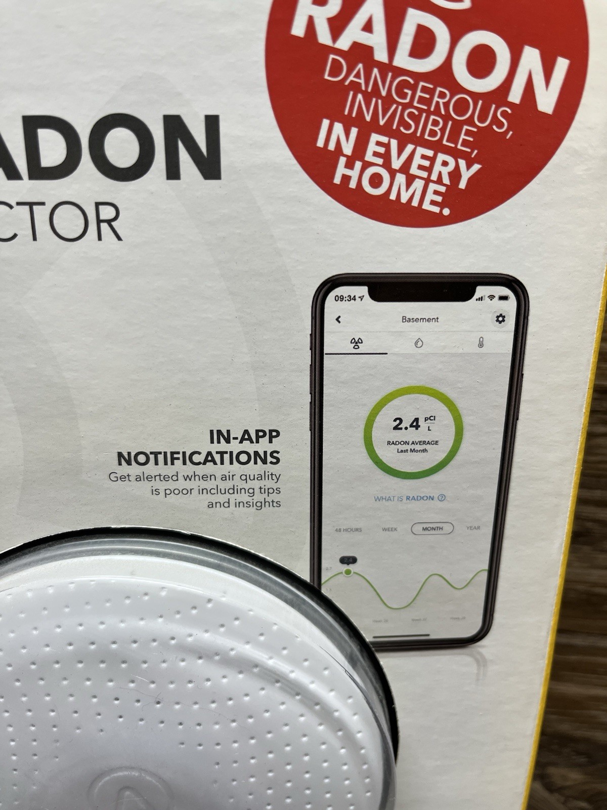 Airthings Wave Radon 2951 Radon Detector Humidity & Temperature Monitoring gallery