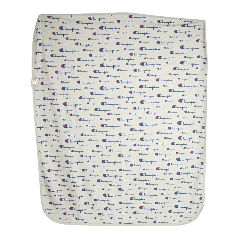 Champion LIFE Multi Scale Script Print Oxford Grey Blanket gallery