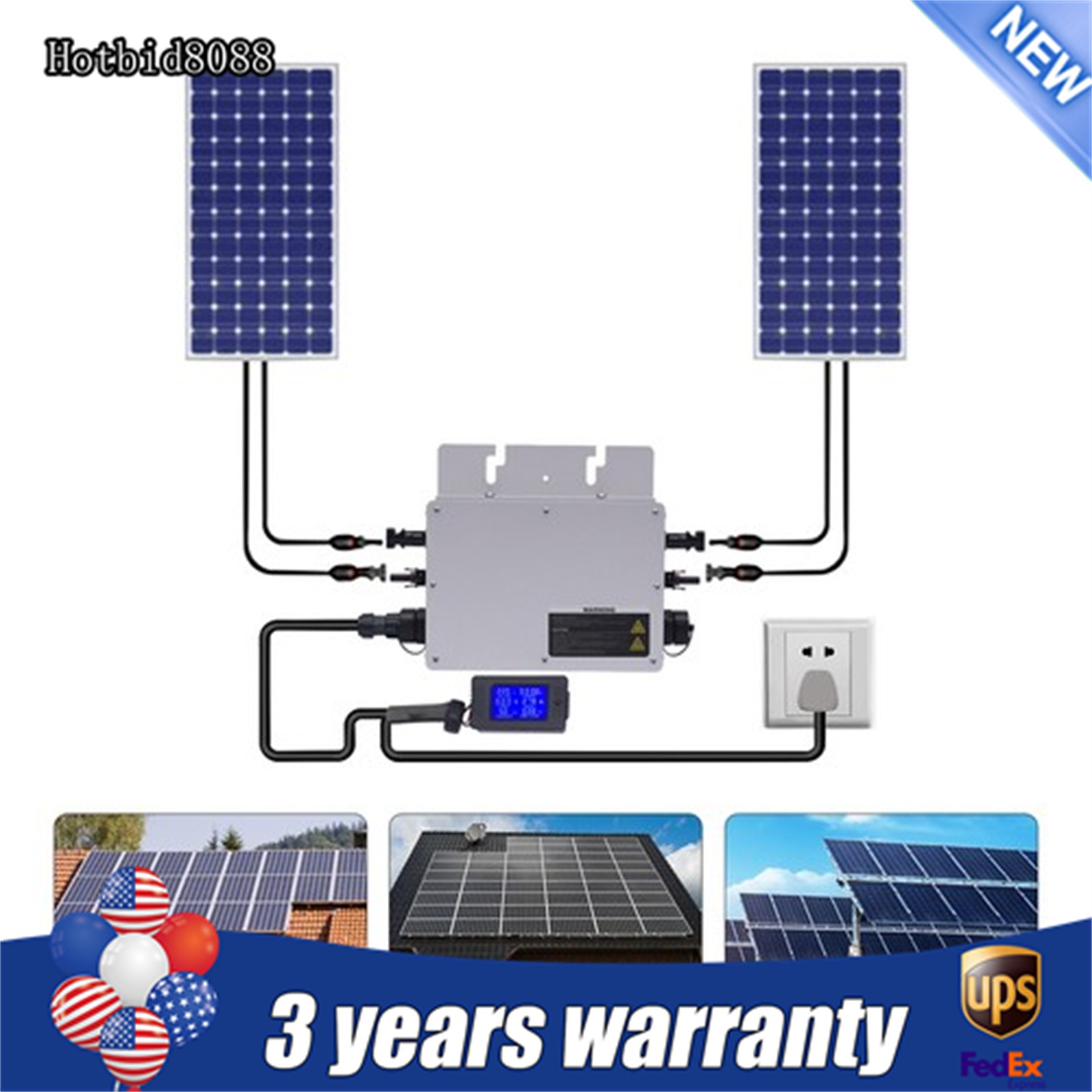 700W, Solar Grid Tie Micro Inverter Fit Solar Panel Waterproof Grid Tie Inverter gallery