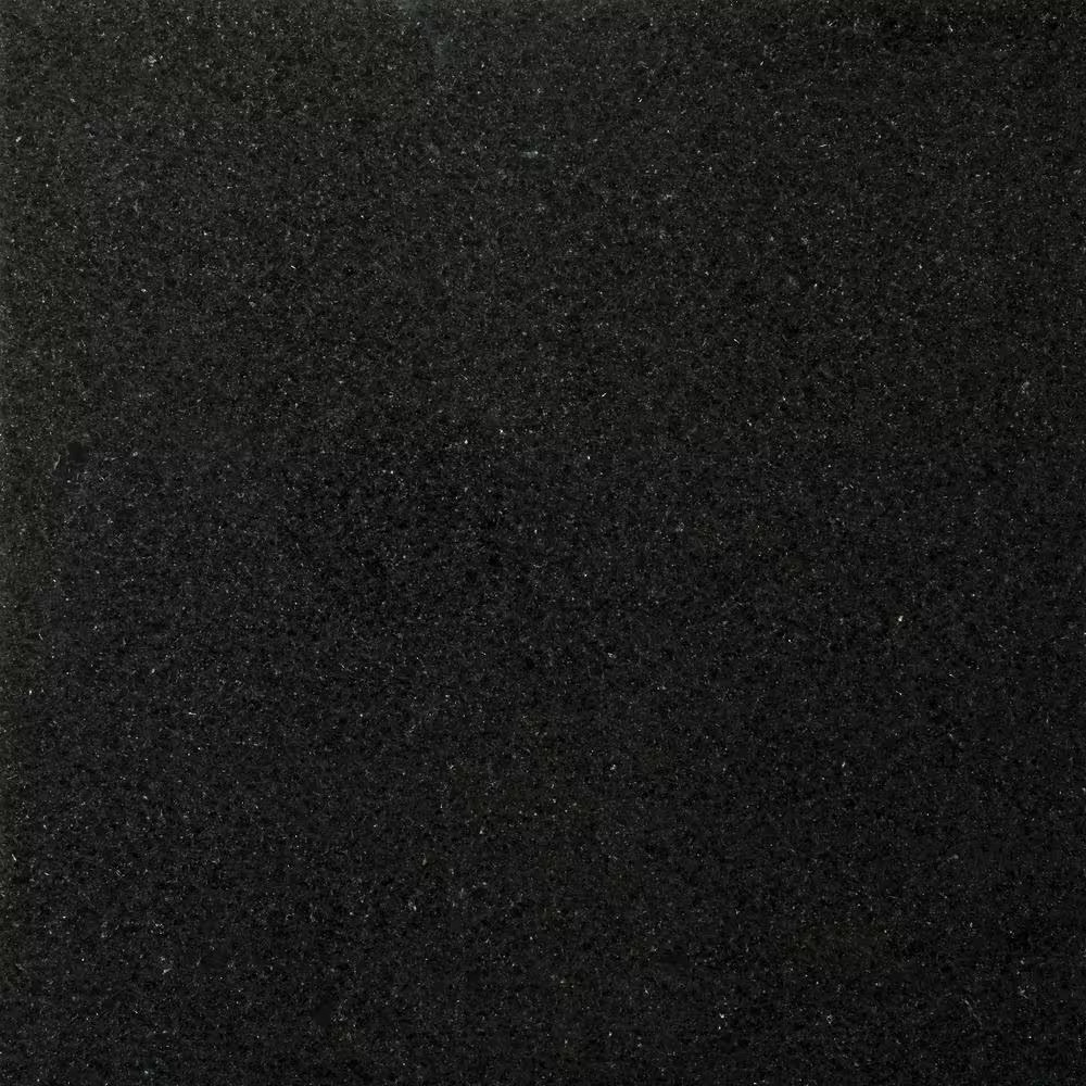 Granite Absolute Black Polished 12.01 In. X 12.01 In. Granite Floor and Wall Til gallery