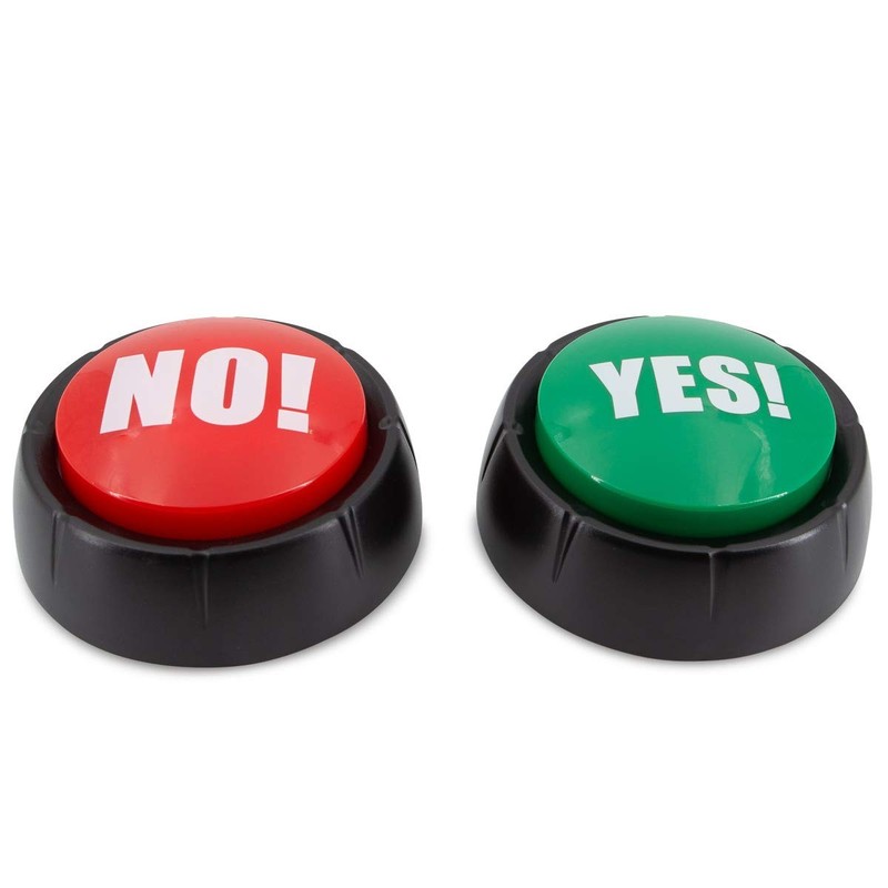 Talking Yes & No Buzzer Buttons - Pack of 2 Large, Red gallery