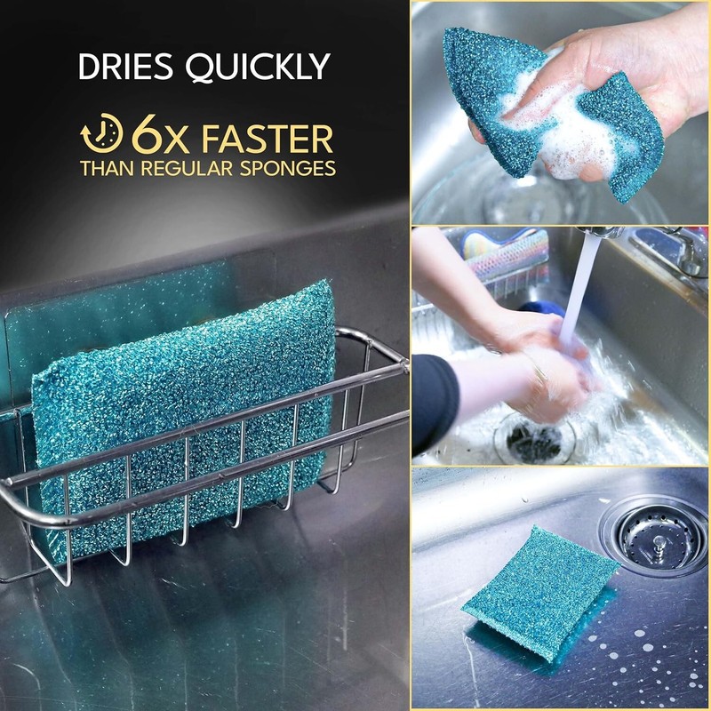 Cleanpot Pot Cleaner Non-Scratch Teflon Scrubber Luster Sponge (Package May Vary gallery