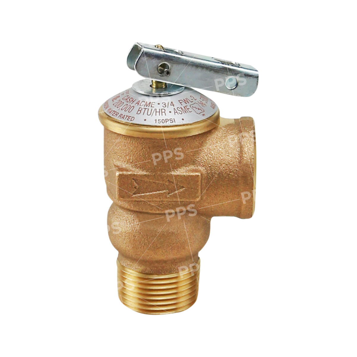 Forged Brass Pressure Relief Valve for Tankless Water Heater, 3/4 in. FIP x MIP gallery
