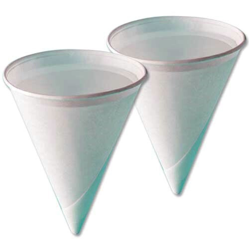 Paper Cone Water Cups. 4.5OZ, 5,000 cups per case - Case of 5000 gallery
