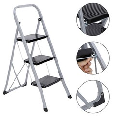2/3/4 Step tep Ladder Folding Step Stool Safety Tread for Home Use Anti-Slip