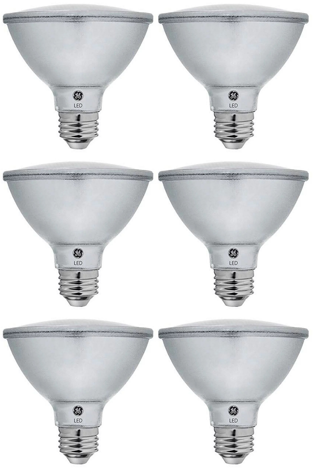 (6 bulbs) GE classic LED PAR30 Shortneck, 75 W Equivalent, Dimmable Warm White gallery