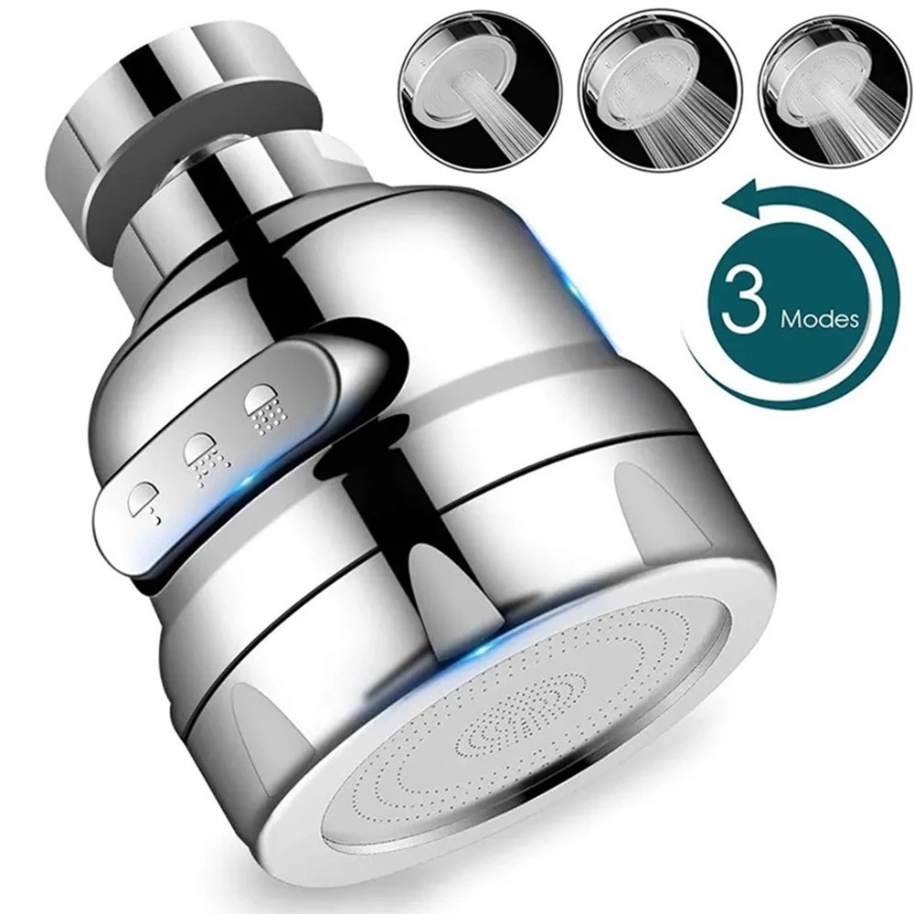 360 Degree Rotating Faucet Movable Kitchen Tap Head Water Saving Nozzle Sprayer gallery