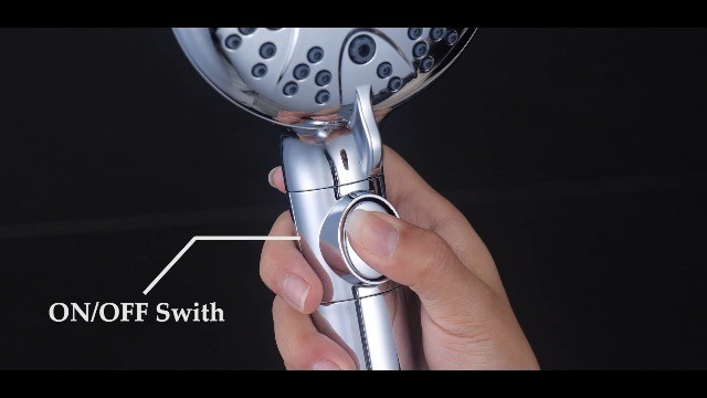 Handheld Shower Head 8 Spray Settings 79 Inch Hose High Pressure with On Off gallery