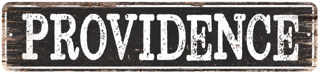 PROVIDENCE Personalized Chic Metal Sign Home Decor Cities 4x18 104180007287 gallery
