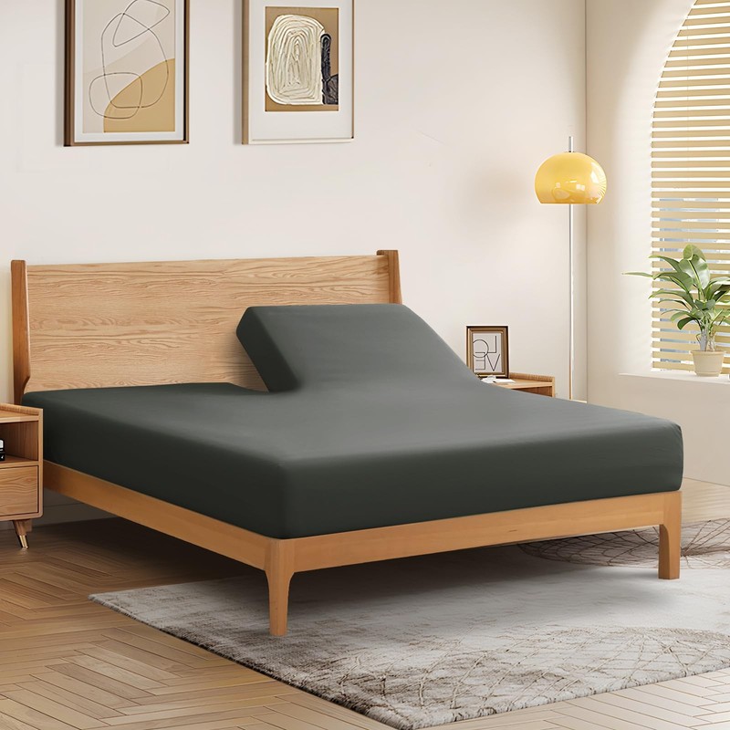 Split Top King Fitted Sheet Only for Adjustable Bed Ultra-Soft Microfiber 34 ... gallery