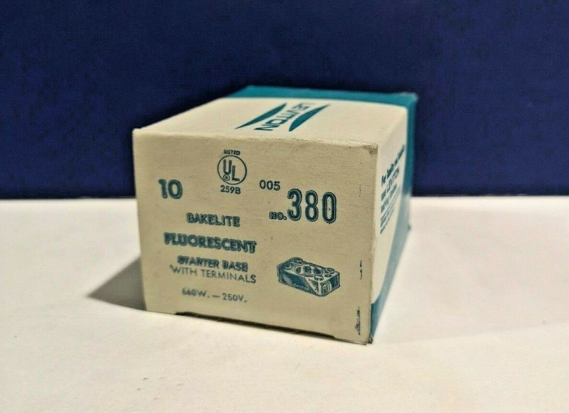 LEVITON Fluorescent Starter Base with Terminals 660W 250V 380 UL NEW 380-B gallery