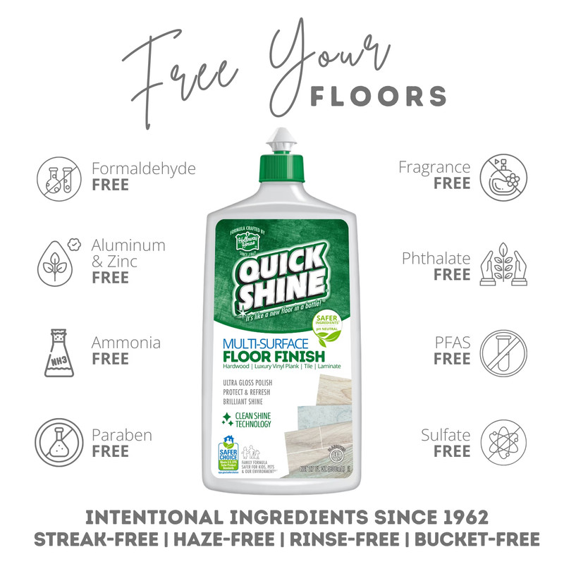 Quick Shine PFAS-Free Multi-Surface Floor Finish & Household Polish gallery