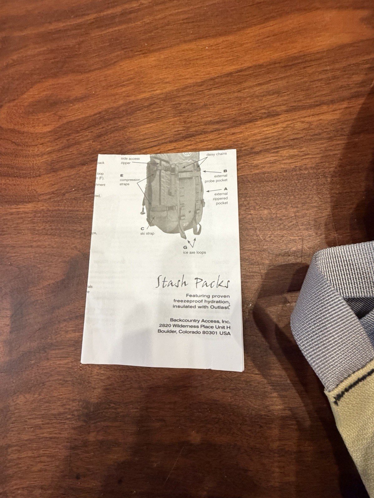 bca Stash H2O Back Pack Red And Tan  2