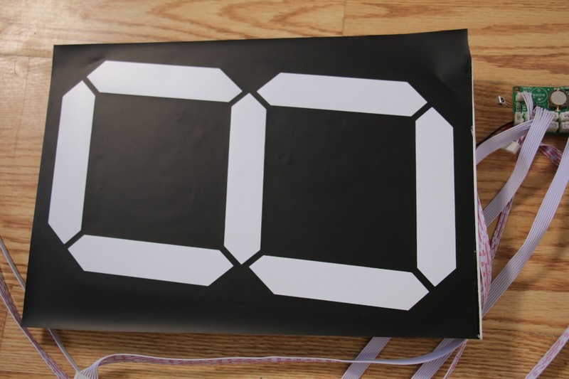 EXTRA LARGE 12″ LED 60" COUNTDOWN CLOCK - NUMBERS PANEL DIGITS + PCB CONTROLLER gallery