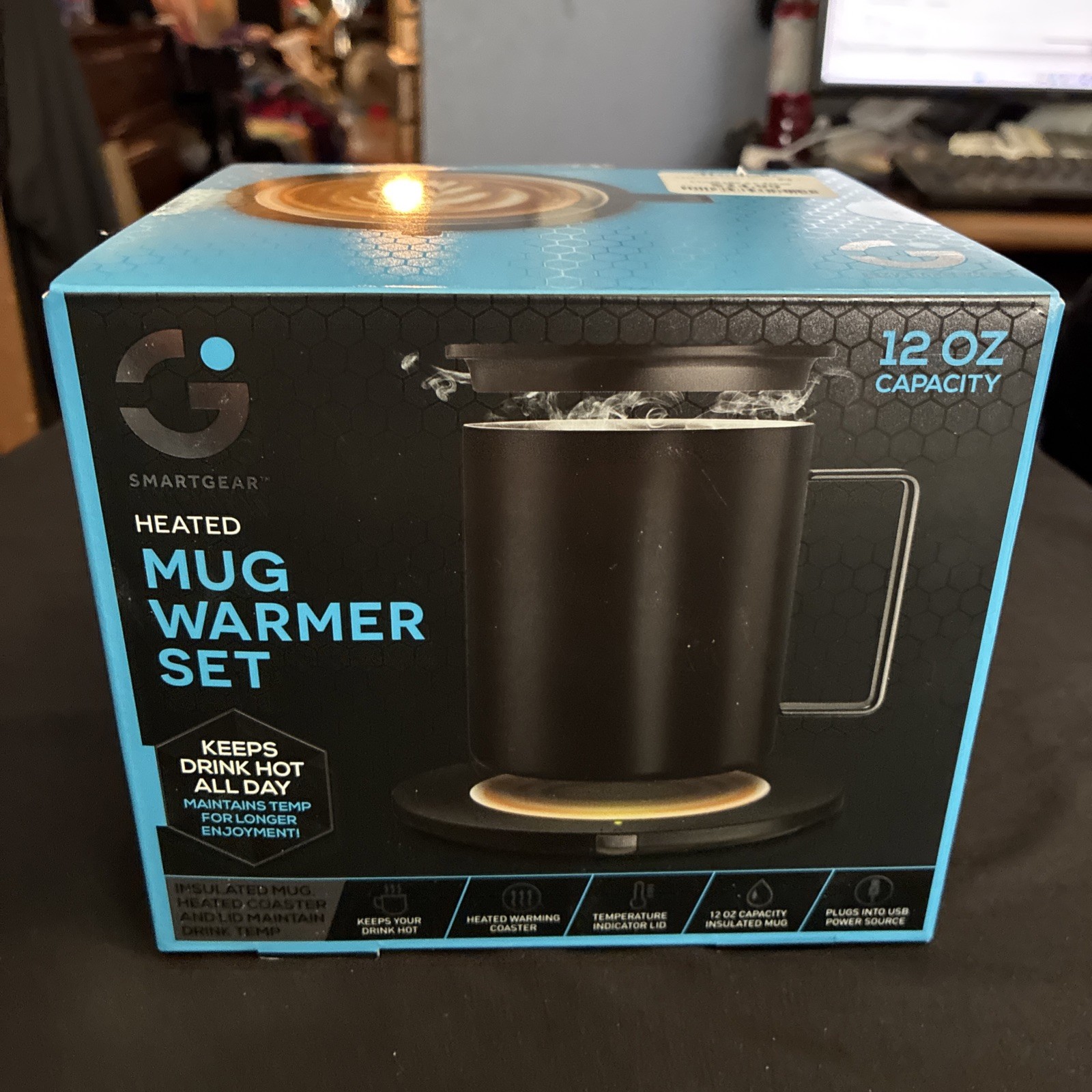 SmartGear Mug 12oz Heated Mug Warmer Set New And Sealed gallery