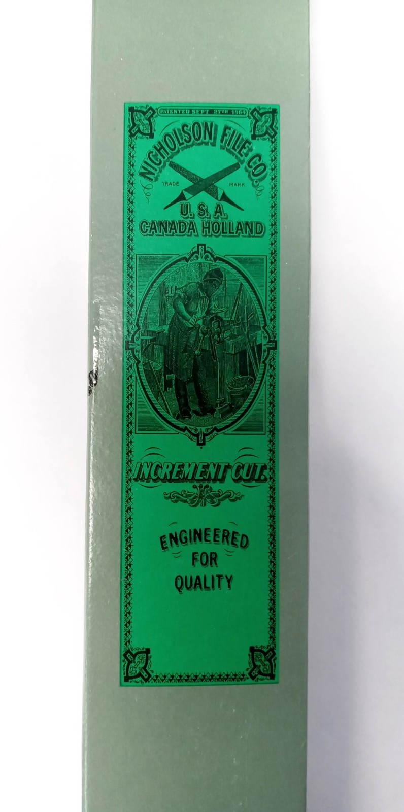Nicholson 15024N 6" Triangular Double Extra Slim Taper File gallery