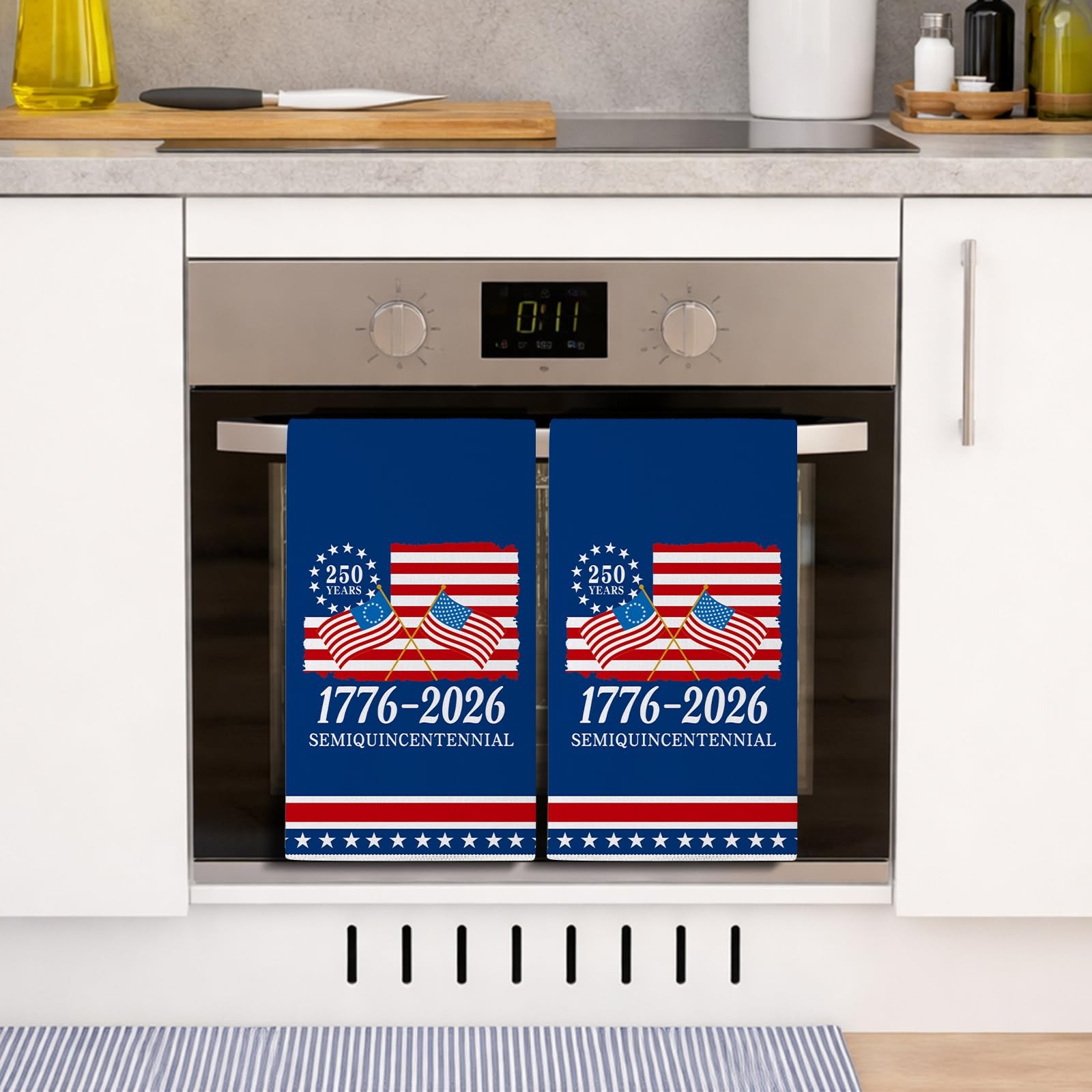 250th Anniversary America Kitchen Towels, 4th of July Kitchen Towels 18x26 Inch. gallery