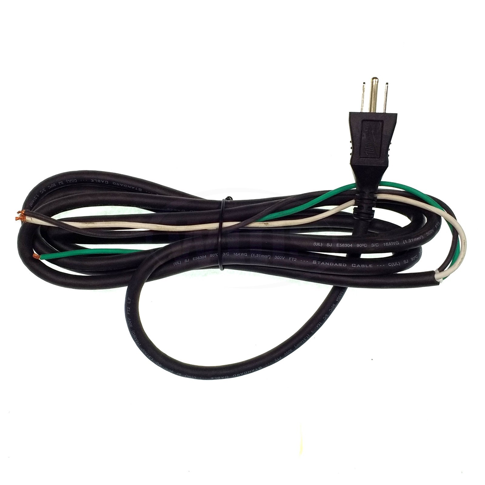 Milwaukee Power Cord Replacement 3/C 14AWG (2.08.mm²) 300V FT2 (A2) gallery
