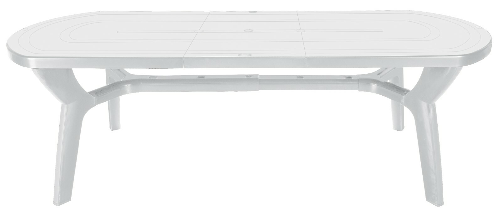 Grand Soleil Pagoda Extendable Outdoor Indoor Patio Dining Table - Plastic gallery