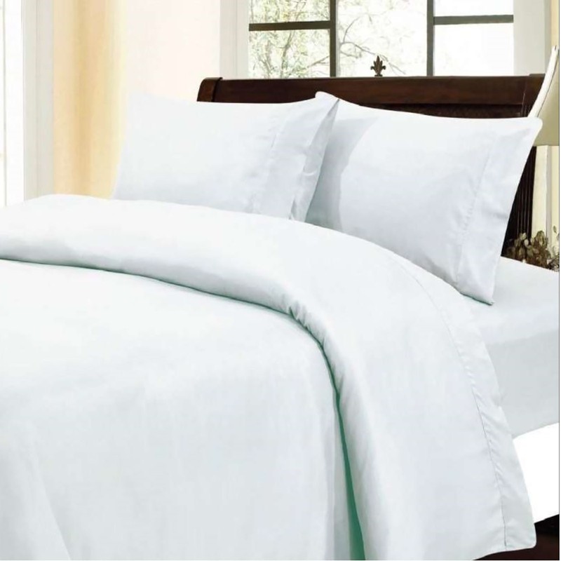 Select Bedding Set 1000 Thread Count 100% Egyptian Cotton White Solid gallery
