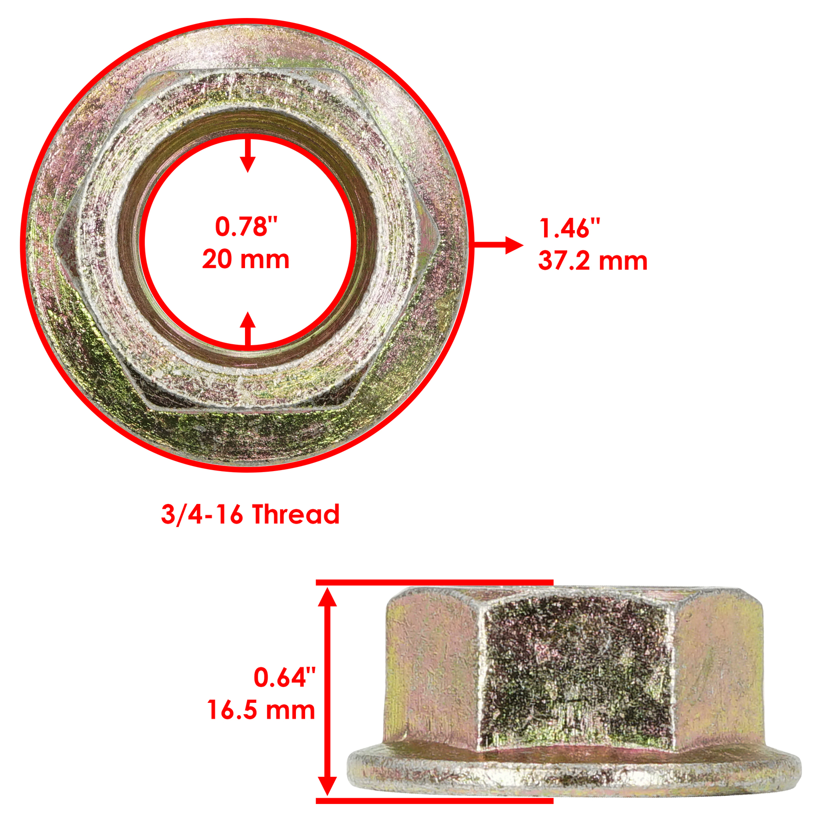 48" Deck Spindle Blade Nut for White Outdoor ZT-2150 ZT2150 Zero-Turn Mower gallery