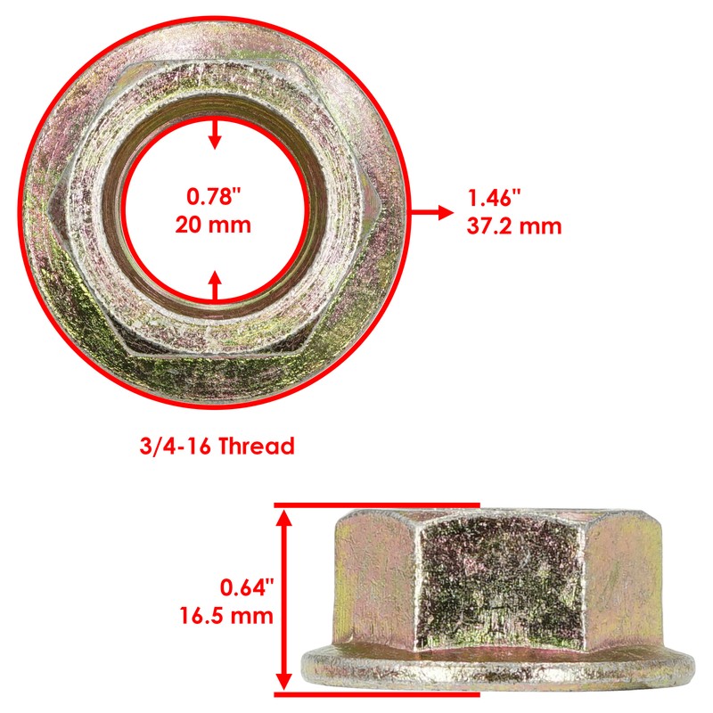 48" Deck Spindle Blade Nut for White Outdoor ZT-2150 ZT2150 Zero-Turn Mower gallery
