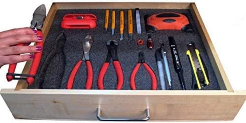 Premium Customizable Kaizen Foam Tool Organizer Sheets (24"x48") - Multiple Thic gallery