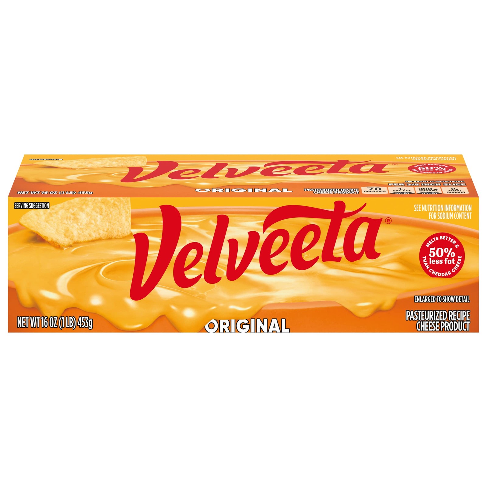 Velveeta Original Pasteurized Recipe Cheese Product, 16 OZ, american cheese gallery