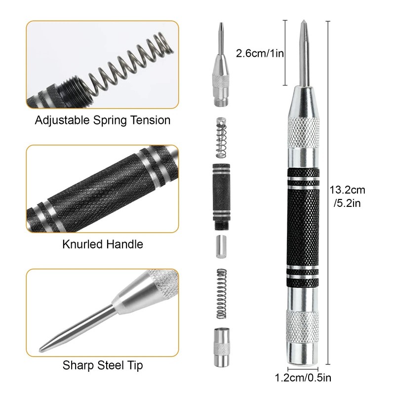 Center Punch Set Automatic Adjustable for Engineering DIY Projects Workshop gallery