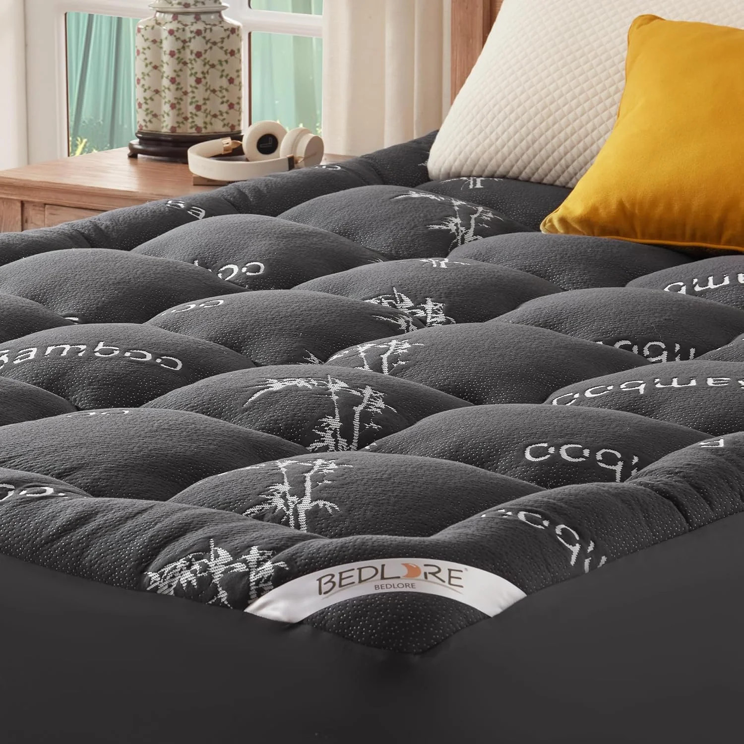 BEDLORE 6-18 Inch Mattress Topper Viscose Derived from Bamboo, Thick Pillow Top gallery