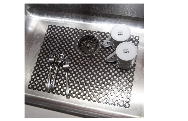 Sink Protector Mat Quick Draining Design Kitchen No Chipping Breaking Dishes Eco gallery