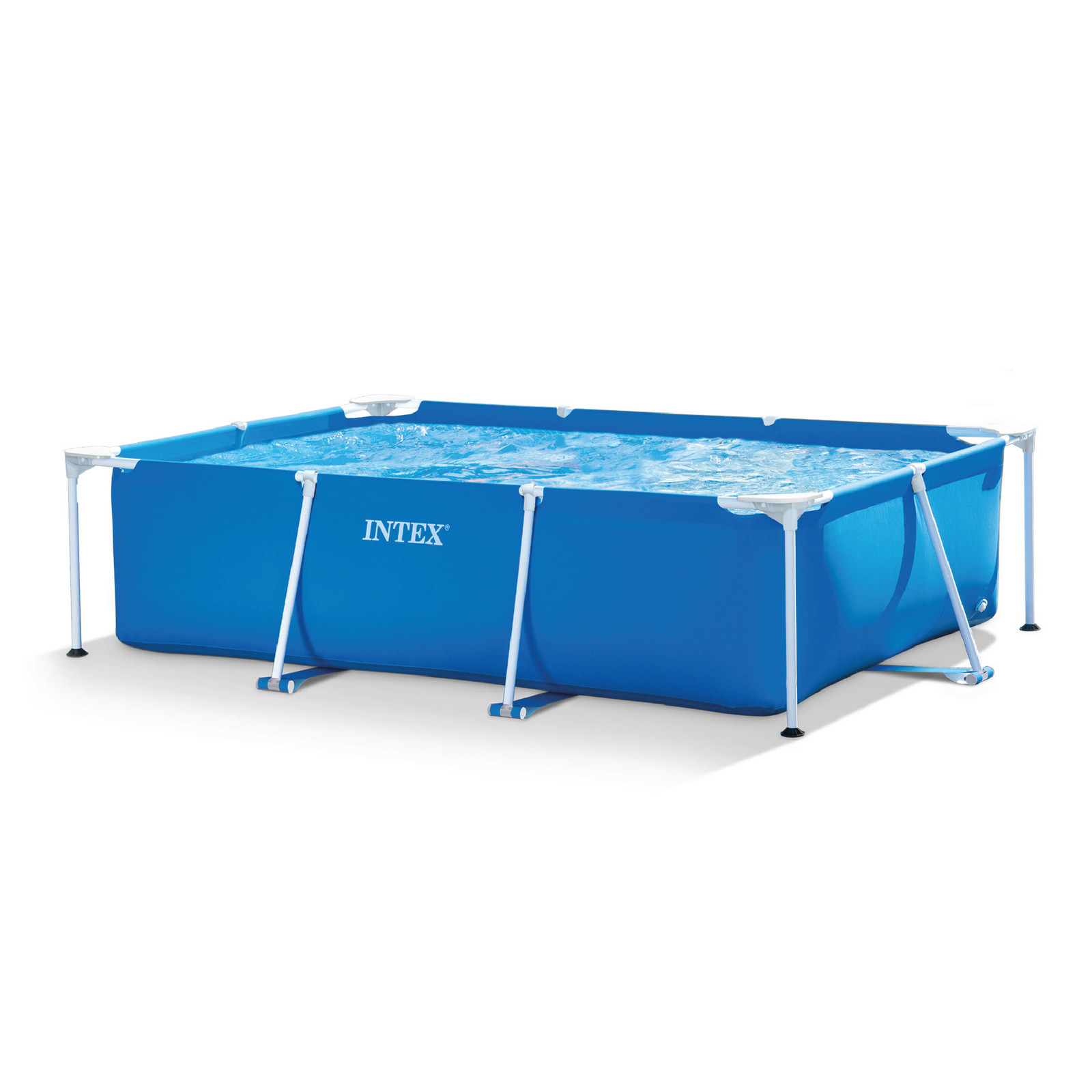 Intex 86" x 23" Rectangular Frame Above Ground Outdoor Splash Swimming Pool gallery