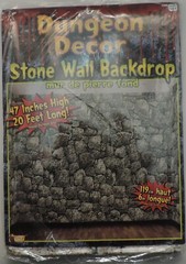 Dungeon Decor Stone Wall Backdrop 47 Inches High x 20 Feet Long New Unopened