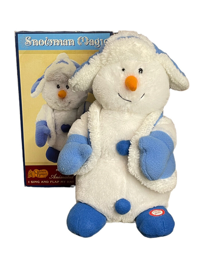 2009 Cracker Barrel Animatronics Snowman Magic Animated Plush Figure gallery