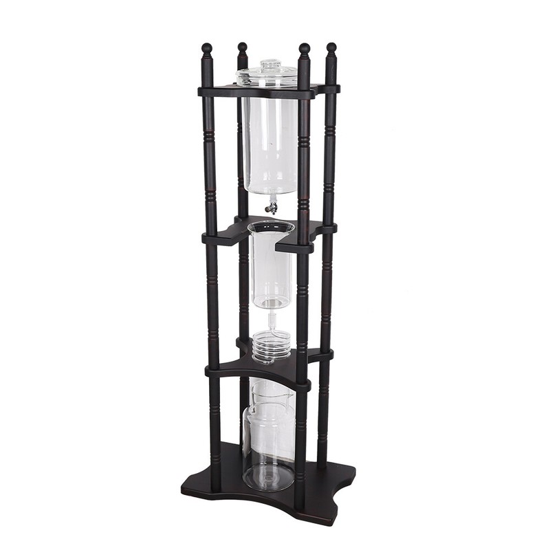 Cold Drip Coffee Maker, Cold Brew Coffee Tower Slow Drip Cold Brew Maker Brown gallery