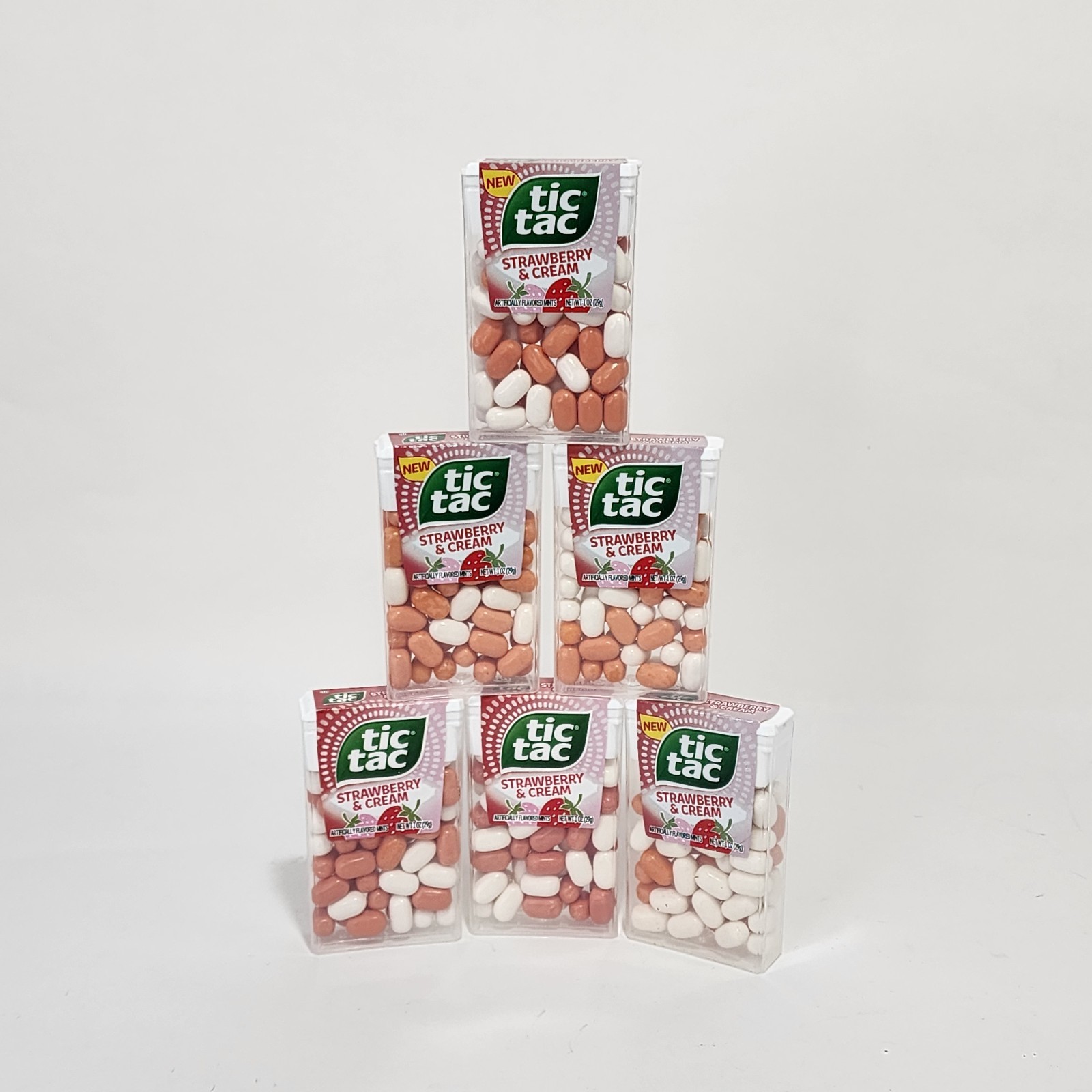 Tic Tac Strawberry and Cream Flavored On-the-Go Refreshment 1 oz each - Lot of 6 gallery