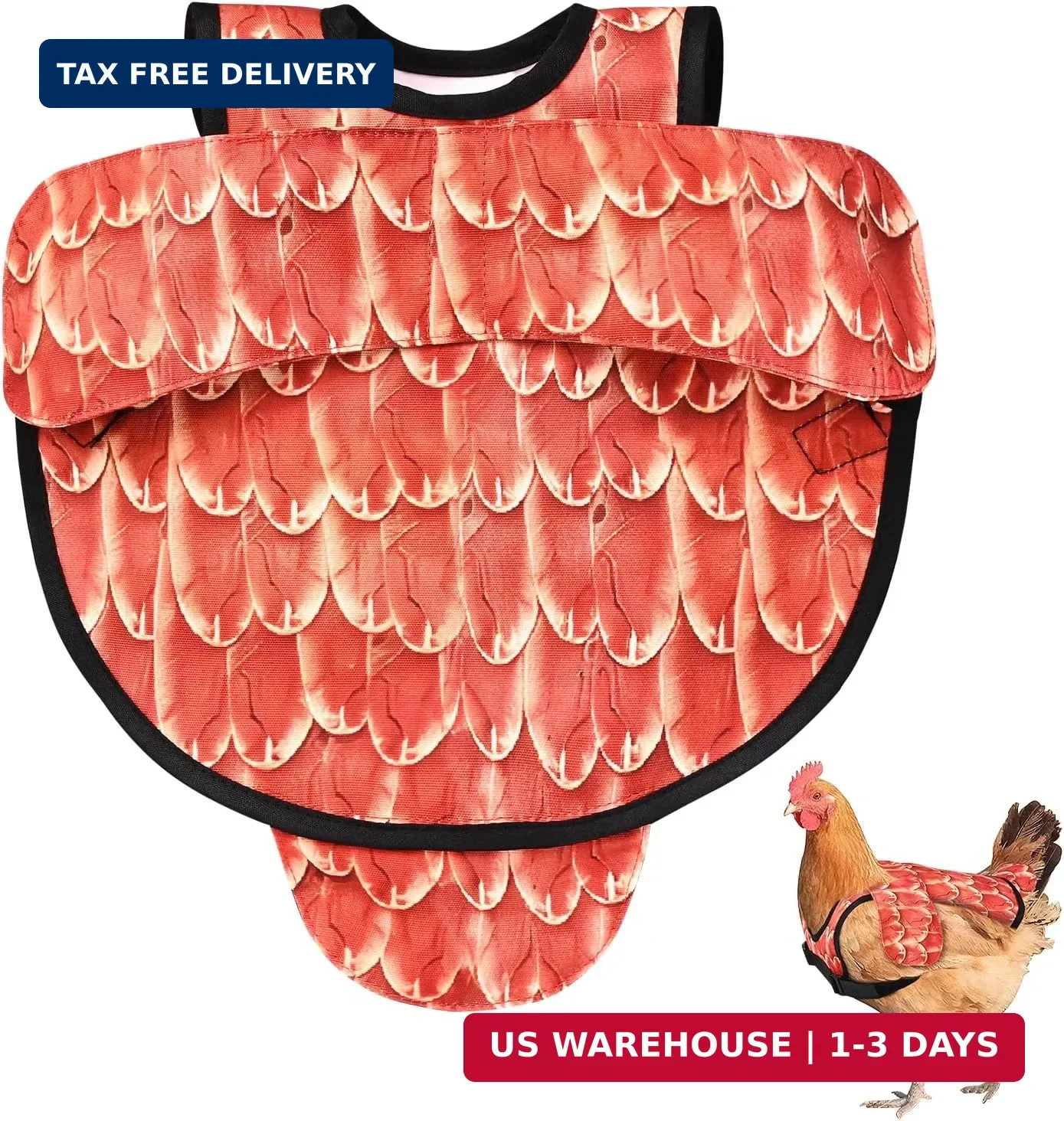 Chicken Saddles for hens, Chicken Apron Back Protector for Hens with Adjustable gallery