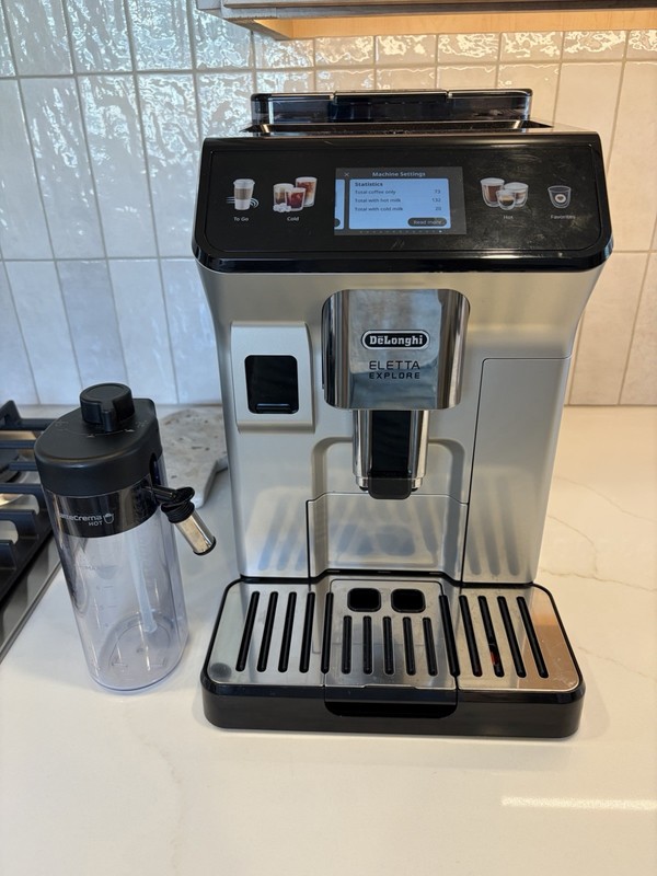 DeLonghi Eletta Explore Fully Automatic Espresso Coffee Machine Hot & Cold gallery