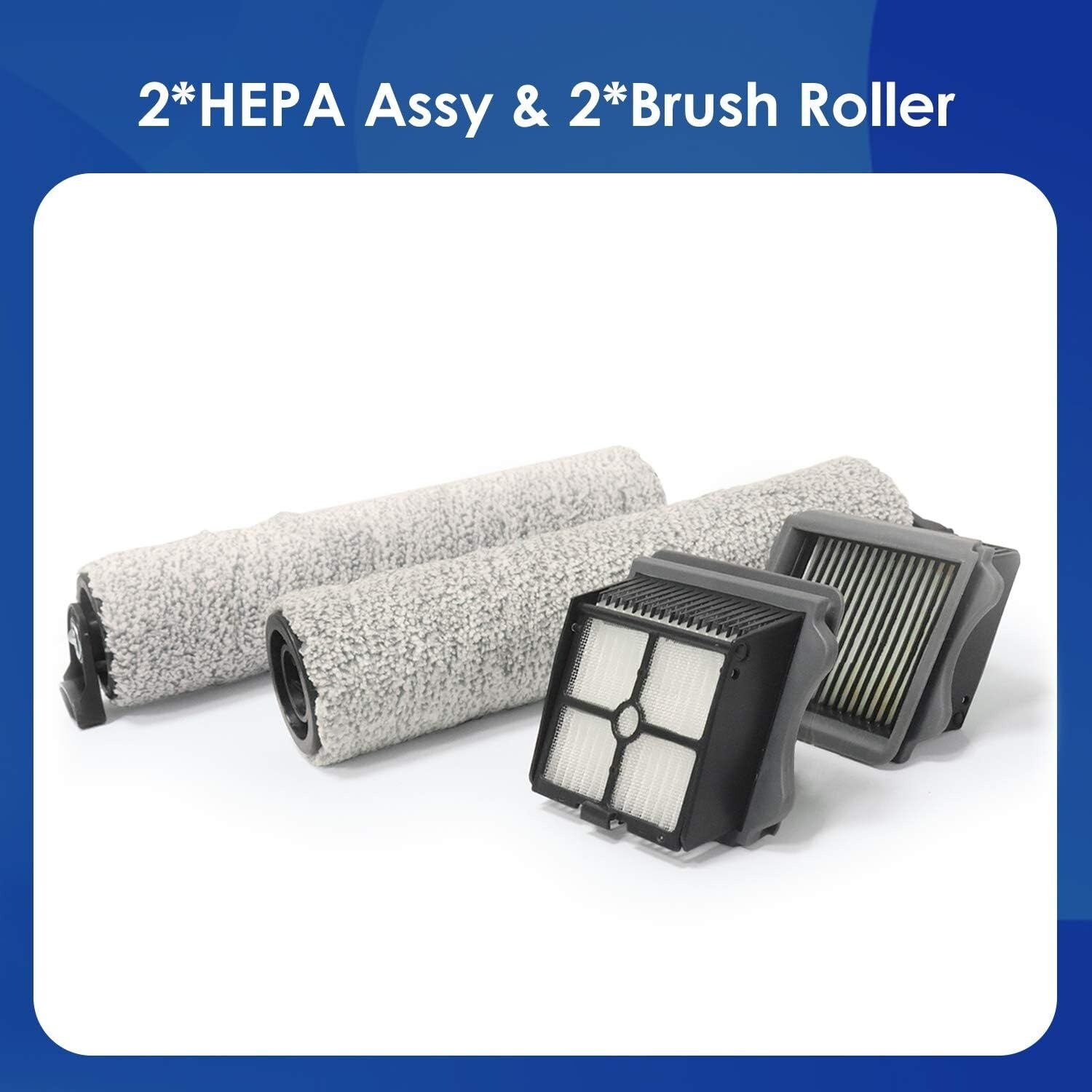 *NEW* Tineco 2 HEPA Assembly & 2 Brush Roller Set for iFLOOR 3 Series gallery