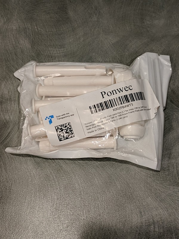 12 PCS - ImPonwec Pool Frame Replacement Joint Pins & Rubber Washer gallery
