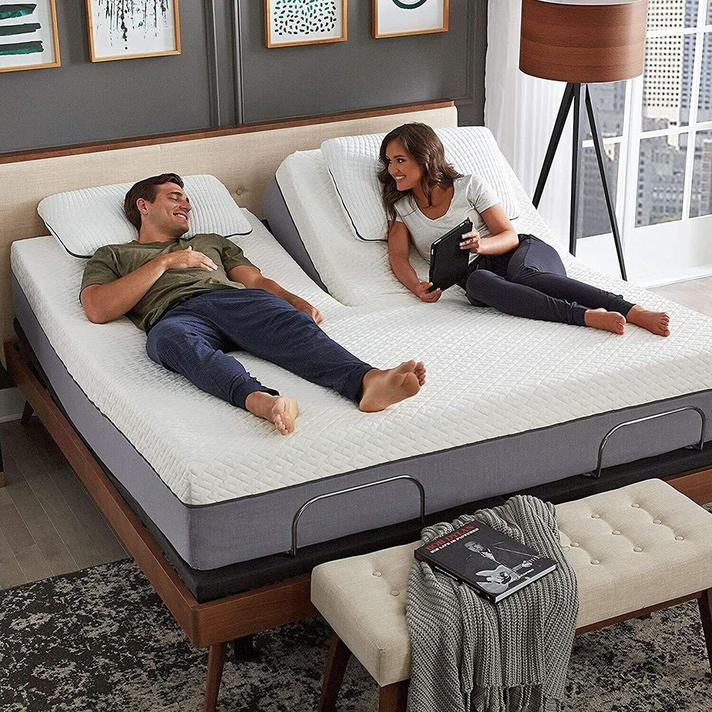 Top Split sheets set for Adjustable Mattresses 1900 Threads Split Flex Top King