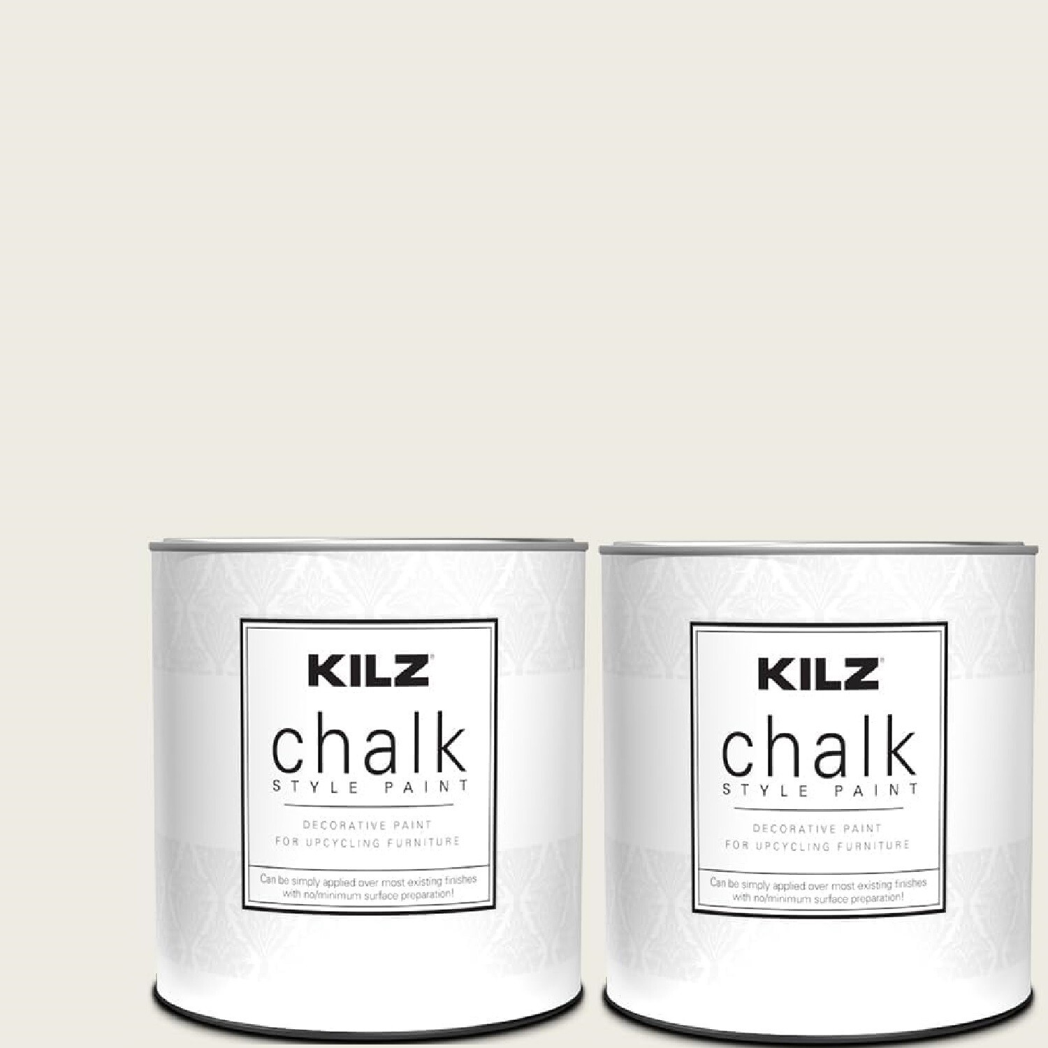 2 Kilz Chalk Style Paint Decorative Upcycling Furniture Ultra-Matte White quart gallery