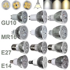 110V 220V Dimmable LED Spotlight Bulbs GU10 MR16 E27 E14 9W 12W 15W Light Lamps