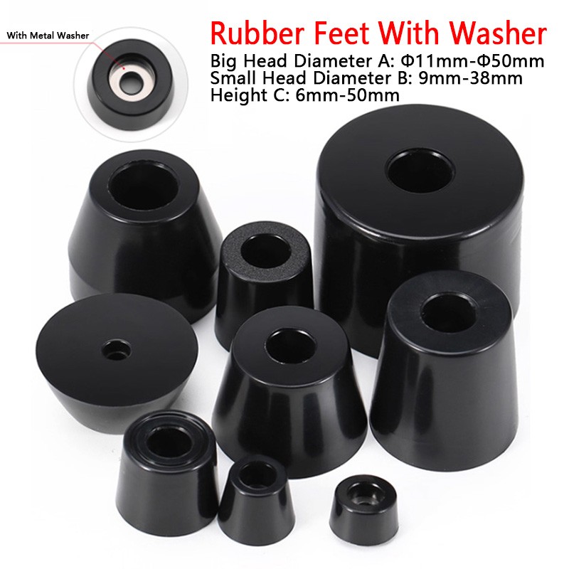 Rubber Feet for Speaker Cabinets Flight Cases Amplifier With Washer Small&Large gallery