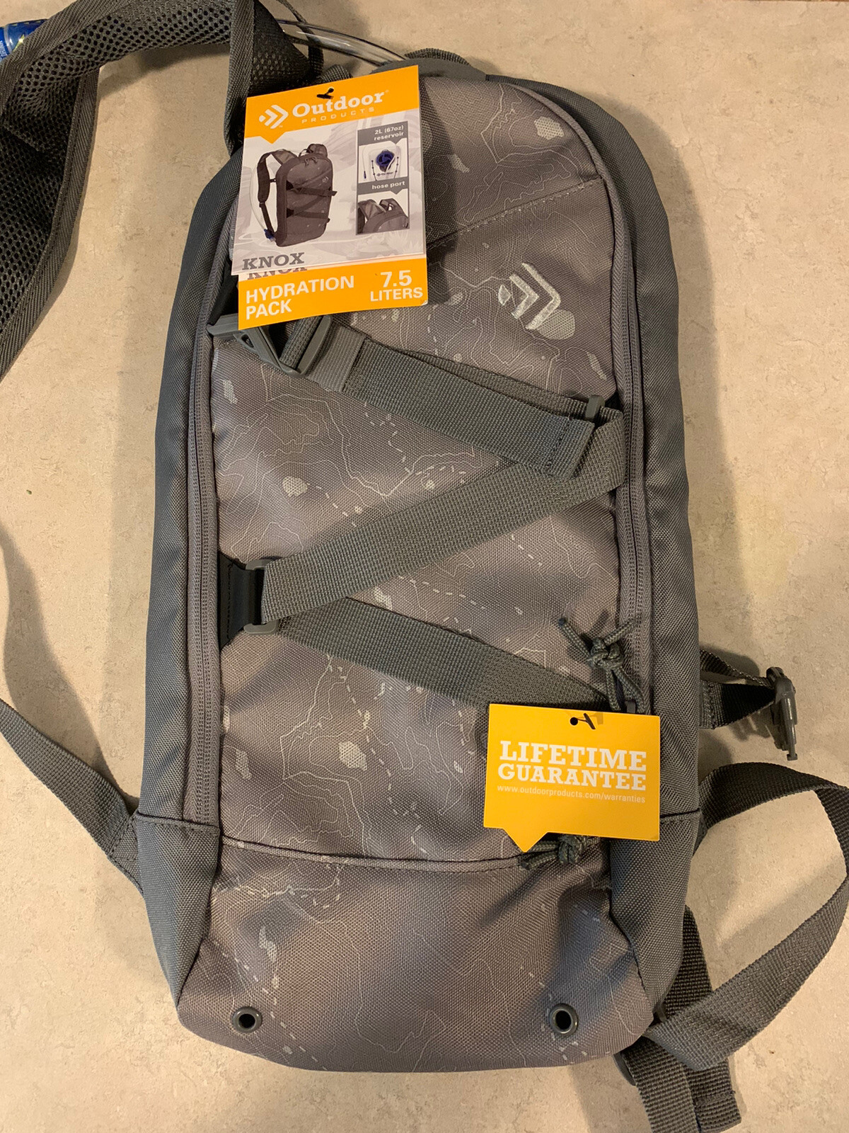 Outdoor Products Knox 2 Liter Hydration Pack - Gray