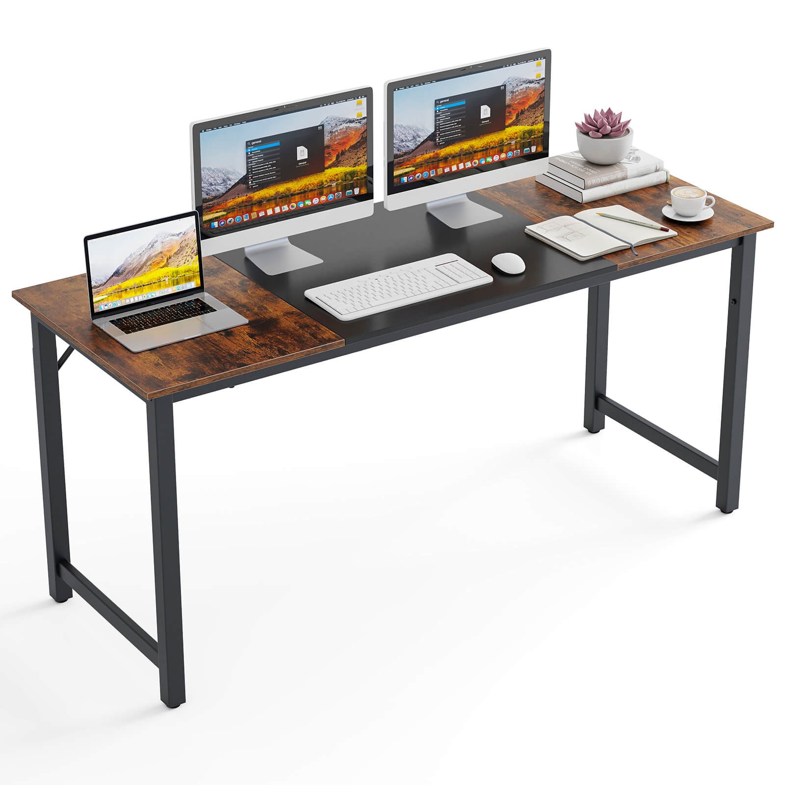 Costway 63" Large Computer Desk Writing Workstation Conference Table Home Office gallery