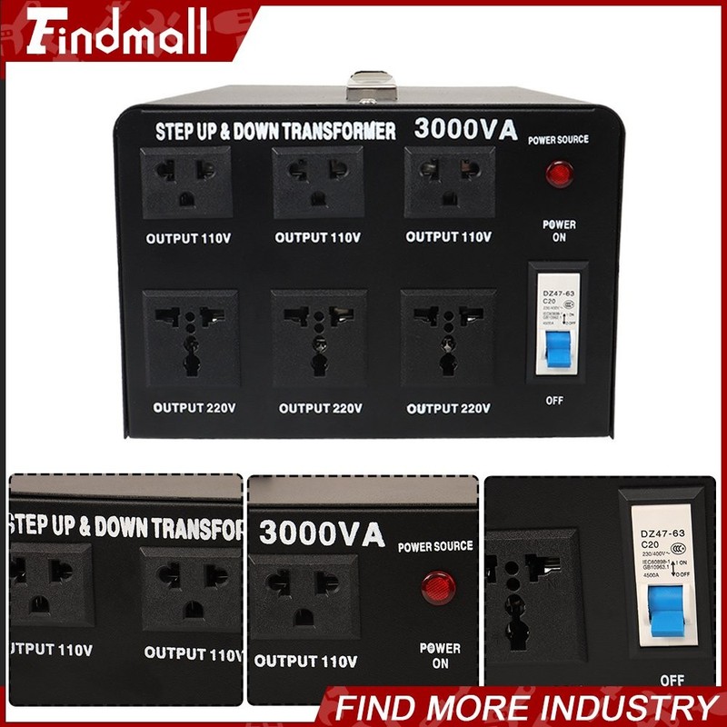 3000W Voltage Converter Transformer Step Up/Down 110V-120V to/From 220-240V gallery